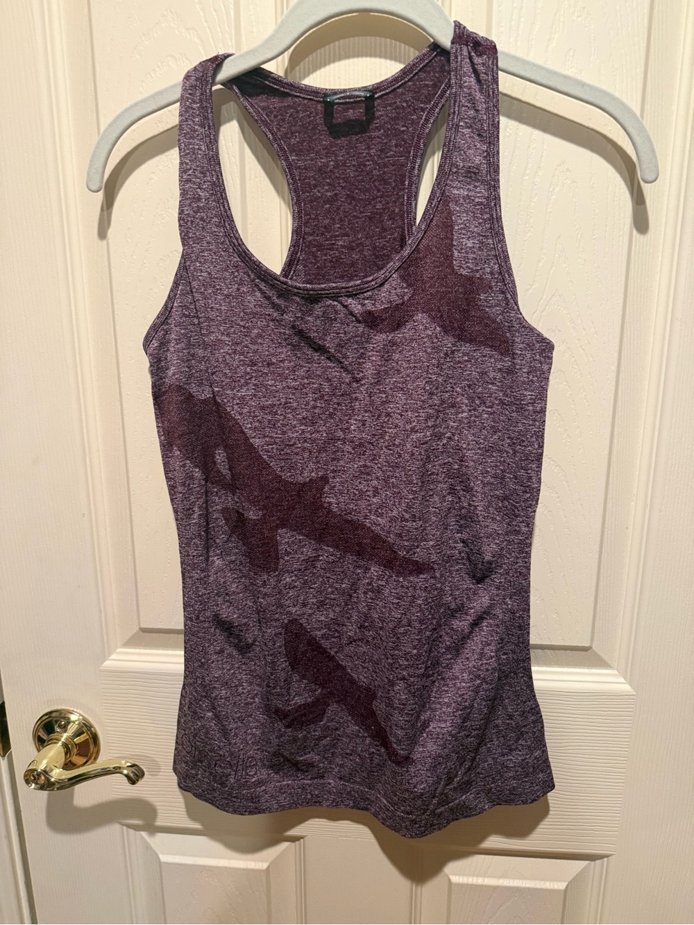 Oiselle Heathered Plum Racerback Tank